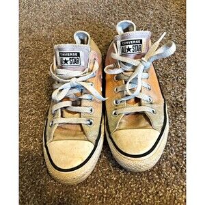Converse All Star Women’s Size 8 Low Top Lace-Up Multicolor Textile Sneakers